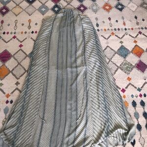 O'Neill Blue, Gray and Green Striped Maxi Dress size M